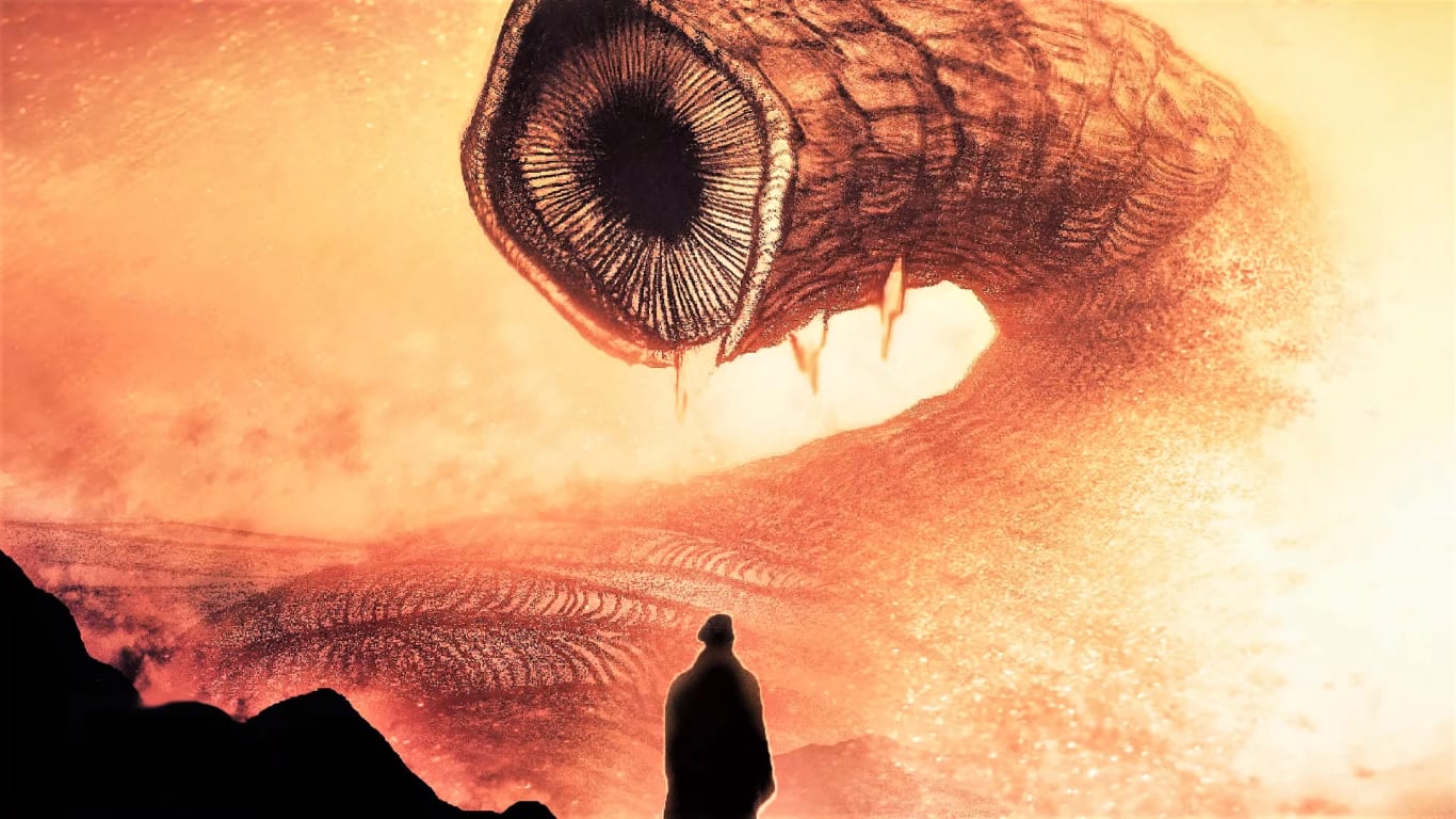 Fan art of a Sandworm from Dune