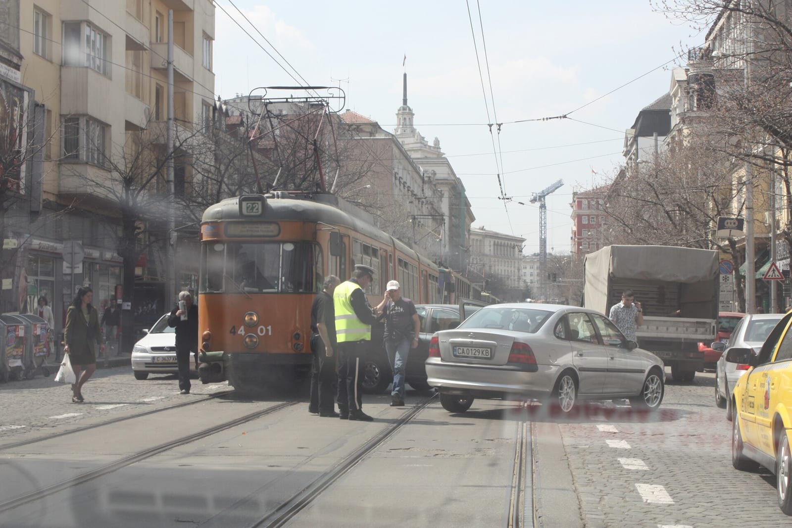 car accident in Sofia, Bulgaria